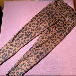 All Fenix high-waisted leopard-print 7/8 leggings in brown- Size Medium